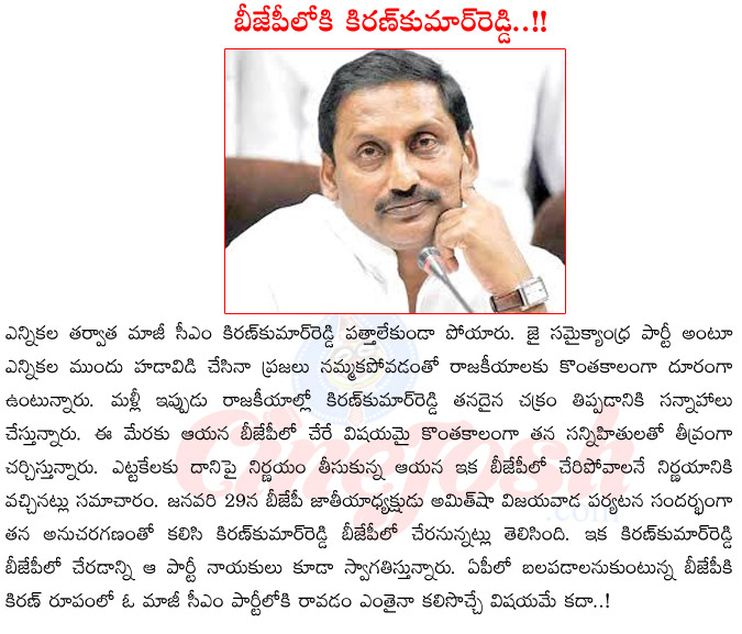 ex cm kiran kumar reddy,kiran kumar reddy joining bjp,kiran kumar reddy with amith shah,kiran kumar reddys jai samaikyandhra party,kiran kumar reddy olitical history  ex cm kiran kumar reddy, kiran kumar reddy joining bjp, kiran kumar reddy with amith shah, kiran kumar reddys jai samaikyandhra party, kiran kumar reddy olitical history